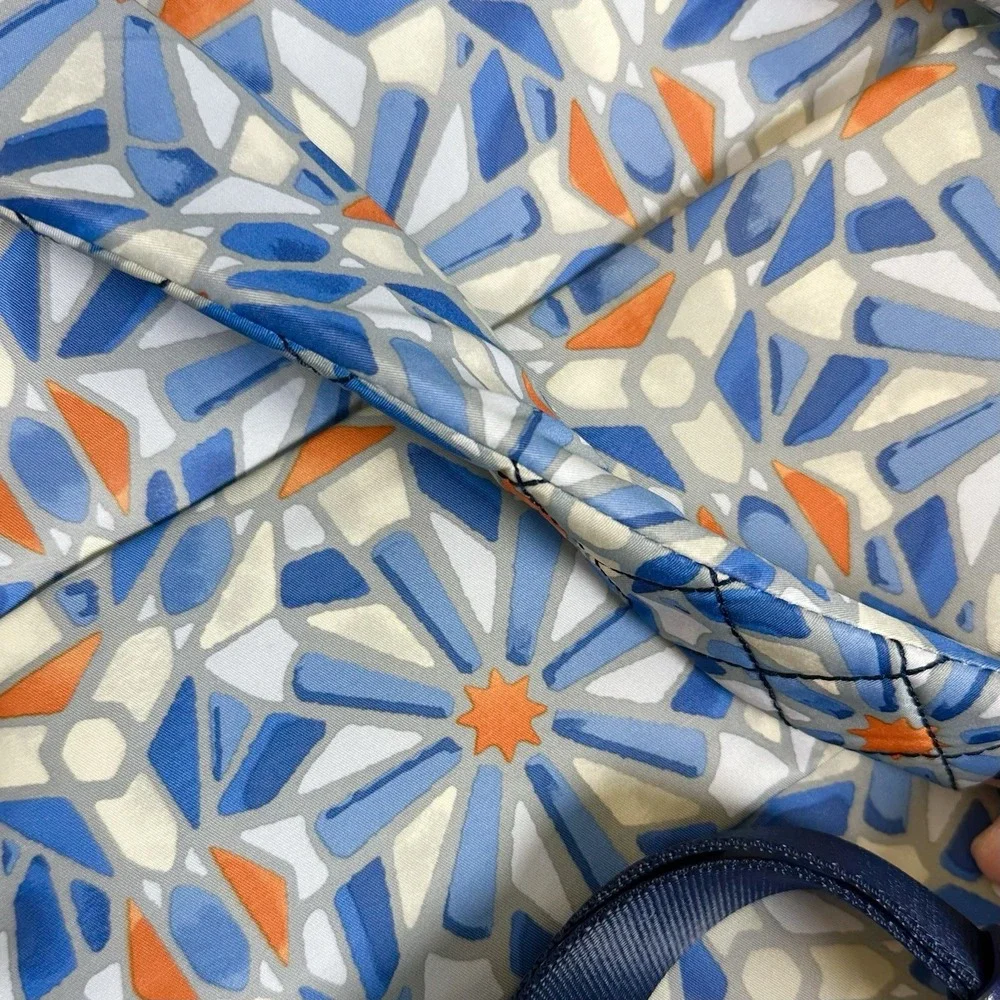 TUMI Voyageur Halle Blue & Cayenne Tile Backpack Women's Bags & Handbags Auth.